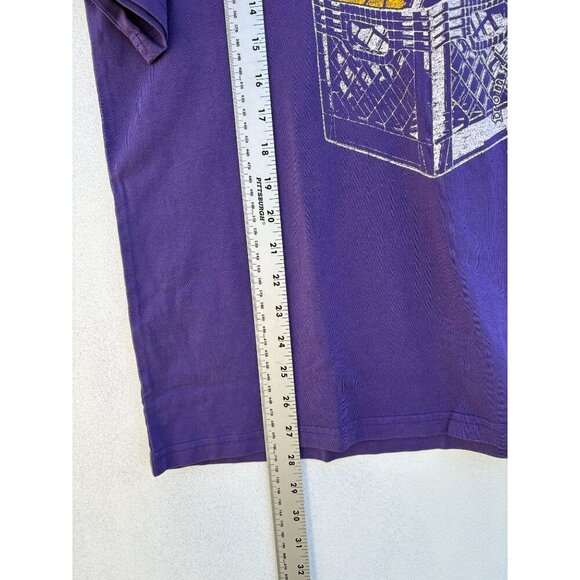 Los Angeles Lakers Purple Graphic Tee By New Era Basketball Design Short Sleeve - Picture 4 of 5